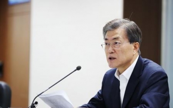Moon received intel briefing on N. Korea's ICBM test 2 days before launch
