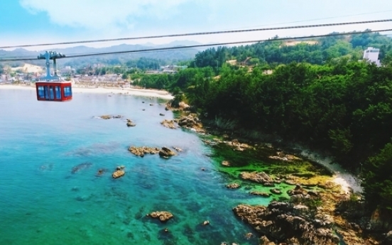 Sea-to-sky cable car begins operation along Samcheok coastline