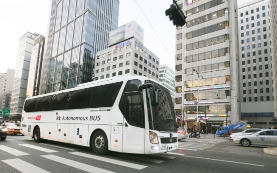 KT acquires first large self-driving bus permit