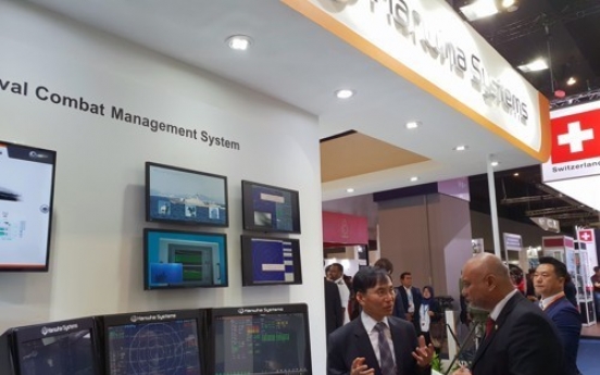 Hanwha showcases shipboard combat system at defense exhibition