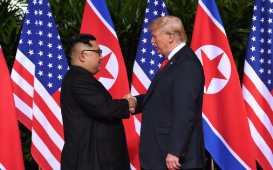 [US-NK Summit] Trump, Kim meet in Singapore