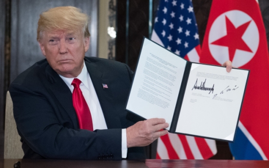 [US-NK Summit] A ‘very comprehensive’ document signed: Trump