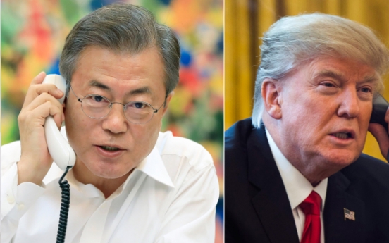 Moon briefs Trump on delegation to Pyongyang