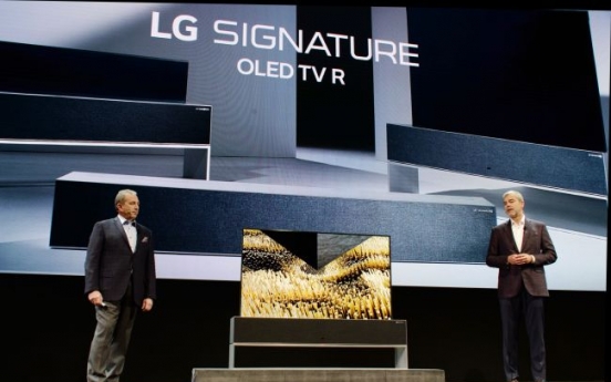 [CES 2019] LG Electronics wows world with industry’s first rollable OLED TV