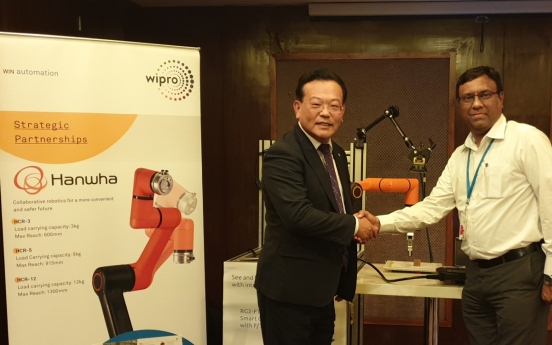 Hanwha partners with Indian tech giant for collaborative robots