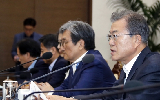 Moon urges Japan to reconsider export restrictions on Korean tech firms