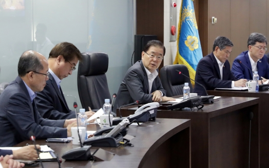 Cheong Wa Dae holds NSC meeting over NK projectiles