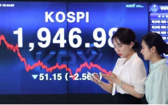 [News Focus] Kospi loses more than 100 points in a month