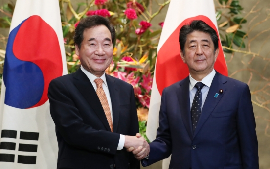 Lee, Abe agree on need to improve ties, but basic stance remains unchanged