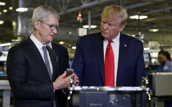 Trump hints at tariff exemptions for Apple, citing Samsung