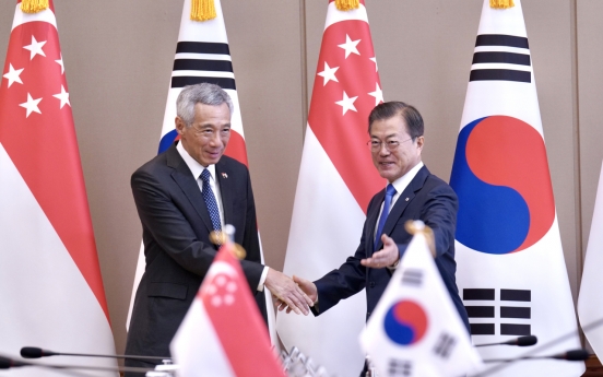 S. Korea, Singapore agree to boost ties on smart cities, arms development