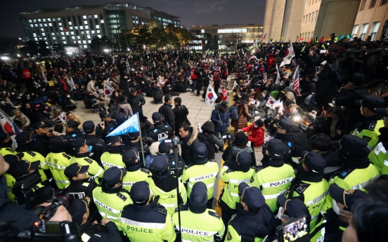 Police investigate protest at National Assembly premises