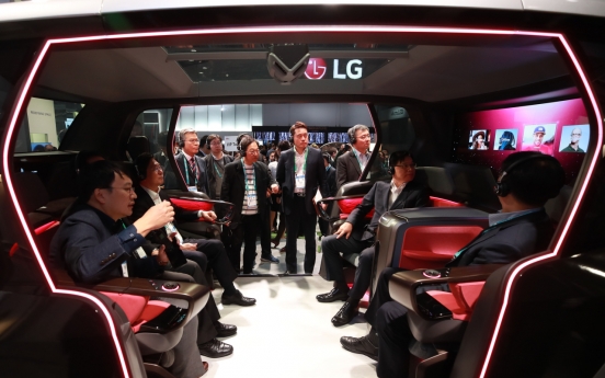 [CES 2020] Korean electronics giants pack technology into cars