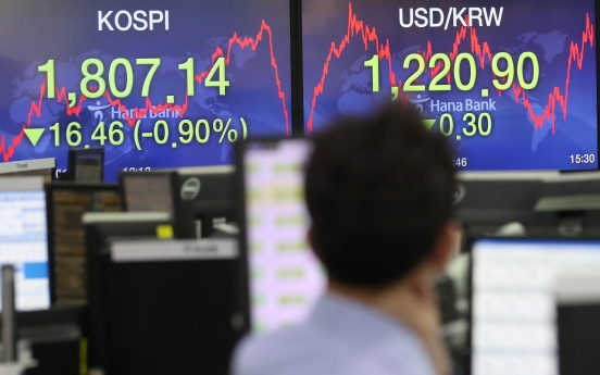 Seoul stocks snap 4-day winning streak amid virus woes