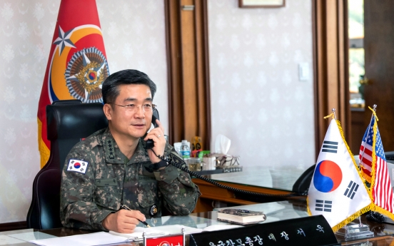 Army chiefs of S. Korea, US discuss countering COVID-19