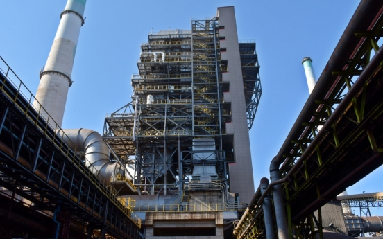 Posco completes air-pollutant-cutting facility in Pohang