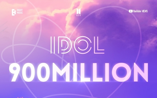 BTS music video 'Idol' breaks 900m YouTube views