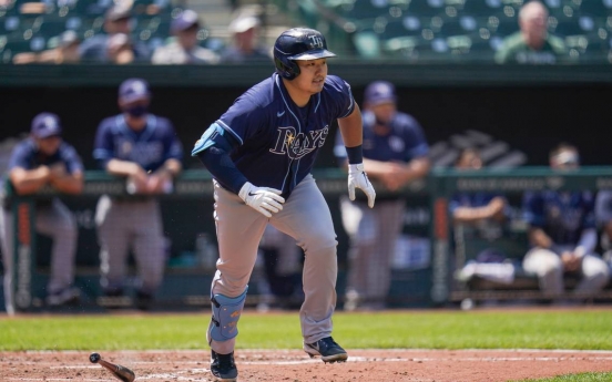 Rays' Choi Ji-man stays hot, reaches base 4 times in rout