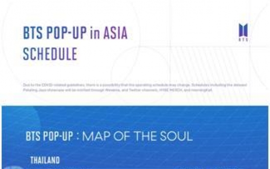 BTS pop-up stores to additionally open in Asian cities