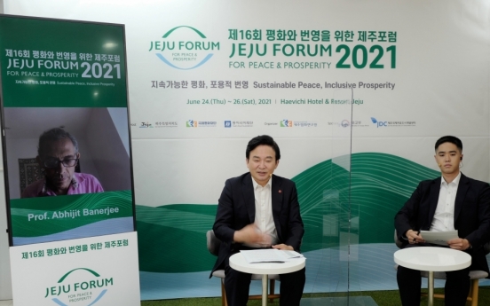 Jeju peace forum opens to discuss climate change, pandemic, sustainable peace