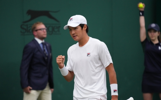 S. Korean Kwon Soon-woo eliminated in 2nd round at Wimbledon