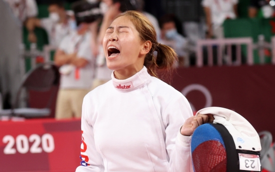 [Tokyo Olympics] Kim Se-hee in 2nd after fencing in modern pentathlon