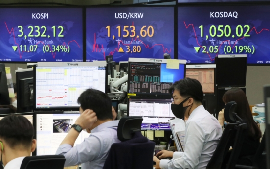 Seoul stocks open lower on virus concerns