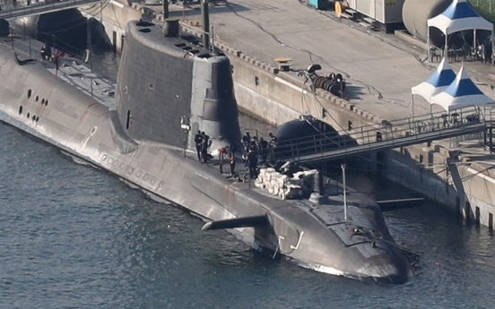 British submarine arrives in Busan ahead of aircraft carrier's port call