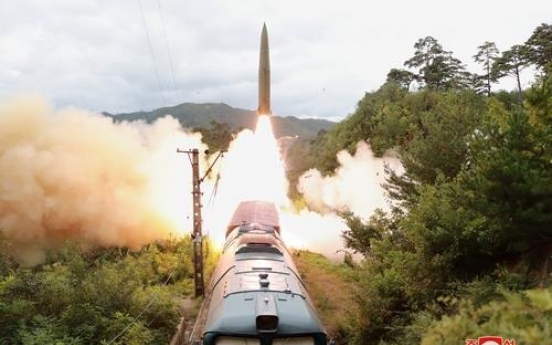 N. Korea confirms missile launches from train