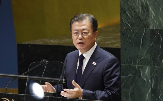 Moon proposes formal end to Korean War for irreversible progress in denuclearization efforts