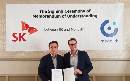 SK signs MOU with US hydrogen firm Monolith to set up joint venture in S. Korea