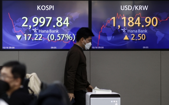 Seoul stocks open lower on profit-taking