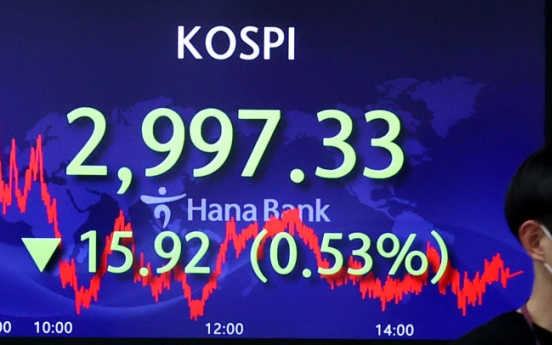 Seoul stocks down ahead of BOK meeting