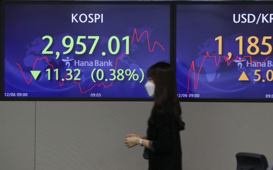 Seoul stocks open lower on omicron concerns