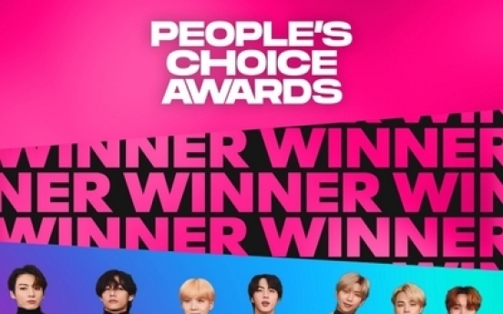 BTS secures three prizes at People's Choice Awards