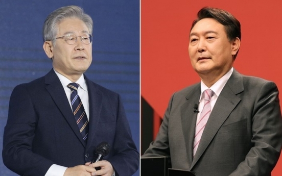 Yoon, Lee neck-and-neck at 42% vs. 40.6% in presidential poll