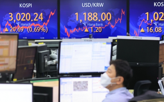 Seoul shares end higher on foreign, institutional buying