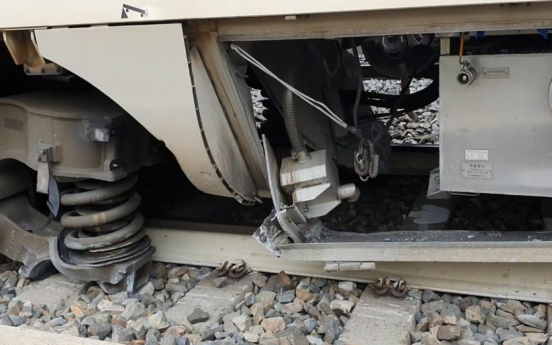 KTX train derails in central S. Korea, injuring passengers