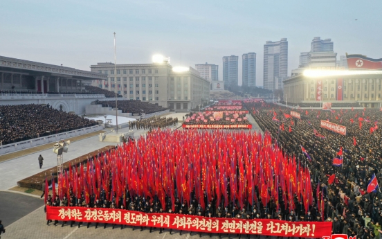 N. Korea stages rally in Pyongyang to back key party meeting decision