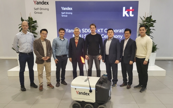 KT teams up with Russia’s Yandex to debut delivery robots