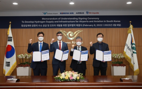 Korean Air, Airbus, Air Liquide, Incheon Airport join hands for carbon-neutral aviation