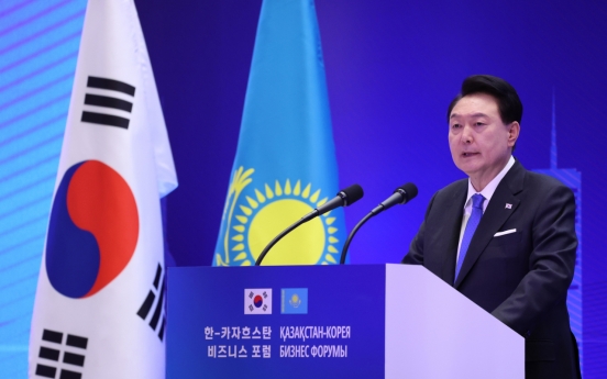 Yoon calls for broadening economic cooperation with Kazakhstan