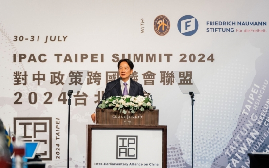 Taipei hosts meeting of foreign lawmakers, South Korea absent