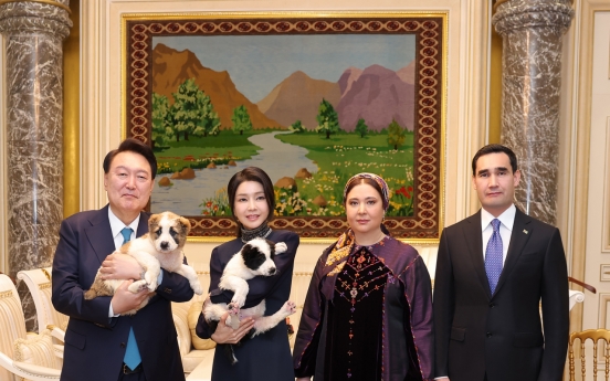 Dogs gifted by Turkmenistan's president move into zoo