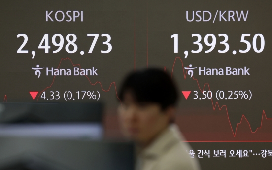 Seoul shares open lower on tech slump