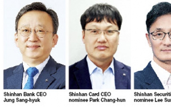 Shinhan undertakes major reshuffle, replaces 9 CEOs