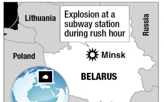 Belarus subway bombing kills 12