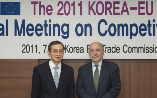 Korea, EU agree on fair, equal antitrust policy