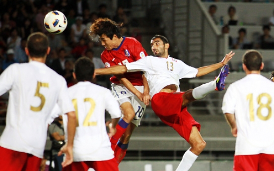Park hat trick as Korea thrashes Lebanon
