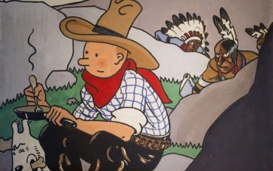 Tintin comic book cover fetches record price at auction